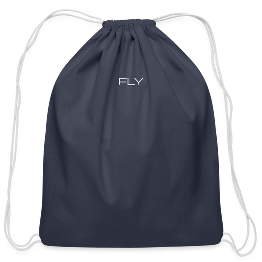 FLY Cotton Drawstring Bag - navy